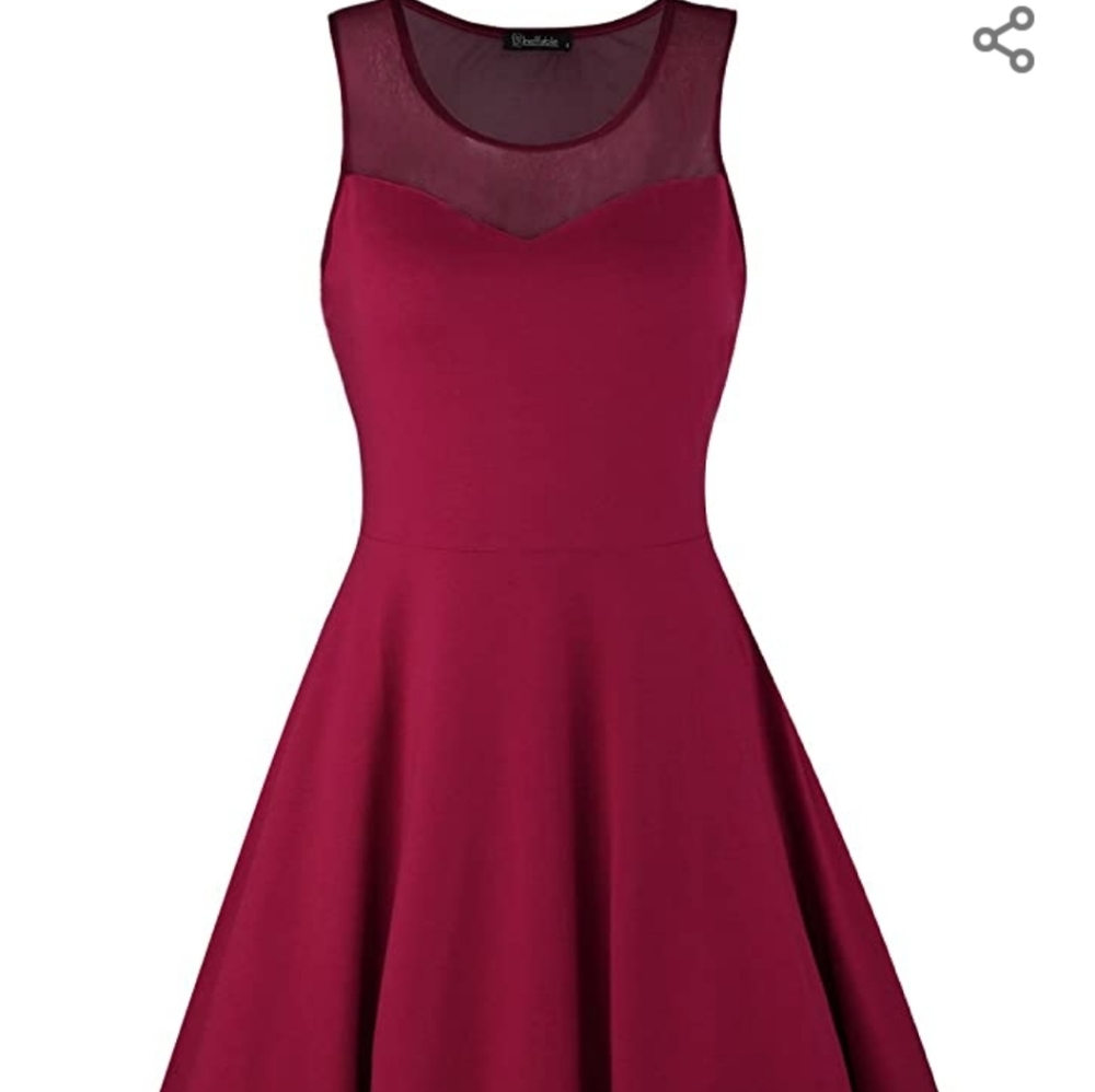 Sleeveless casual cotton dress